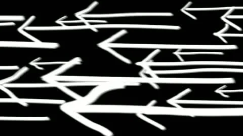 Animated White Arrows Stock Footage 18291373