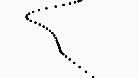 Animated white background with black round shapes Stock Footage 126117956