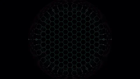 Animated White Blue Hexagonal Grid Background | 4K Loop 스톡 동영상 316045997