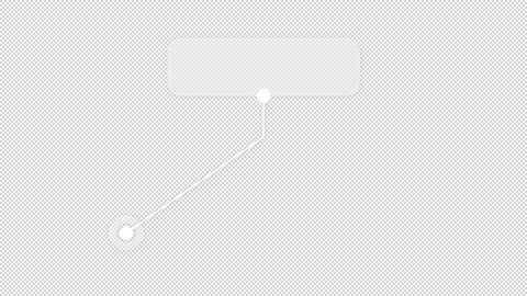 Animated White Callout Label with Pointer Extending to the Lower Left 스톡 동영상 347216610