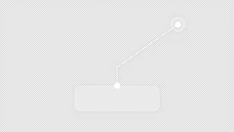 Animated White Callout Pointer with Angled Line and Circular Endpoints 스톡 동영상 347216609