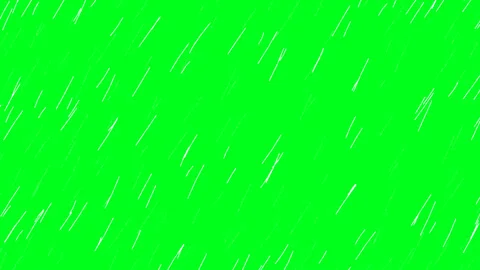 Animated white cartoon rain drops and falling overlay on green screen Stock Footage 345898989