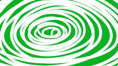 Animated White Chalk Spiral Hypnotic Vortex Green Screen Stock Footage 343247934