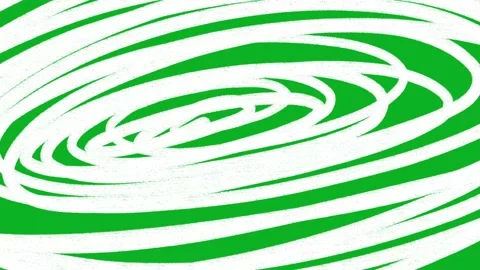 Animated White Chalk Spiral Hypnotic Vortex Green Screen Stock Footage 343247937