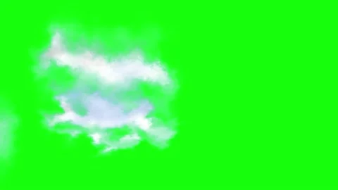 Animated white clouds moving smoothly from right to left Stock Footage 225432714