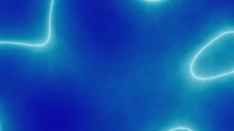 Animated white curves on blue caustic background. Stock Footage 58755579
