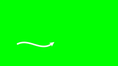 Animated White Dot Wave Arrow Green Screen Motion Overlay 動画素材 347447312