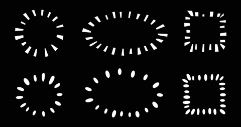 Animated White Frames around the title, text or logo Stock Footage 148408324