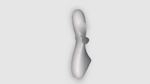 Animated white ghost character dancing on transparent background Stock-Footage 342239324