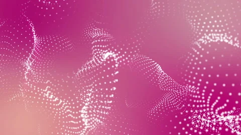 Animated white glowing particles. abstract background. 3D rendering Stock Footage 95449453