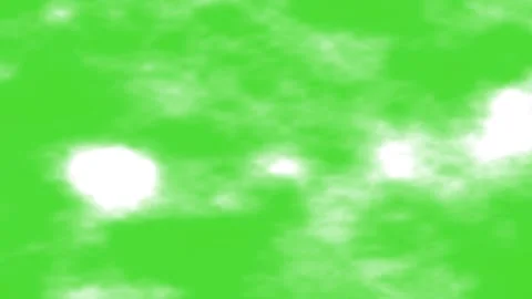 Animated white gray clouds Fast moving on green screen. Stock Footage 303792079