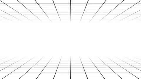 Animated White Grid Perspective Loop, Abstract Futuristic Grid Background Vídeo Stock 313173727