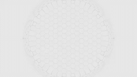 Animated White Hexagonal Grid Background | 4K Loop with Alpha Channel 스톡 동영상 315638399