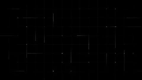 Animated White Intersecting Lines Grid On Black Background Stock Footage 340637341