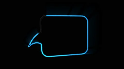 Animated white outlined speech bubble, chat balloon icon. Pictogram, comic book Vídeo Stock 153803487