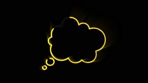 Animated white outlined speech bubble, chat balloon icon. Pictogram, comic book 스톡 동영상 153810819