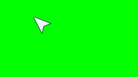 Animated White Pointer Arrow Green Screen Motion Overlay 動画素材 347447336