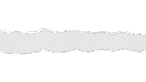 Animated White Ripped Paper Frame Overlay with Alpha Channel Stock Footage 342799785