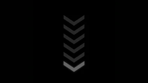 Animated white vertical directional arrow pointing down 4K Vídeo Stock 338328427