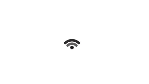 Animated WIFI icon Video stock 255474430