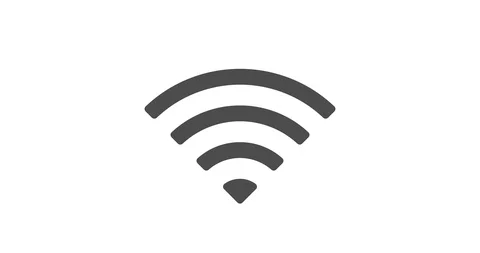 Animated wifi sign Stock Footage 127956933