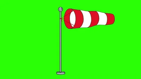 Animated Windsock Stock Footage 236409550