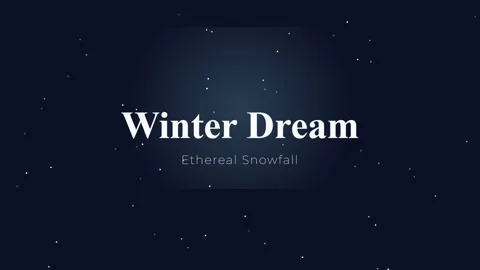 Animated Winter Dream Background: Falling Snow and Stars Magic Effect Stock Footage 337502748