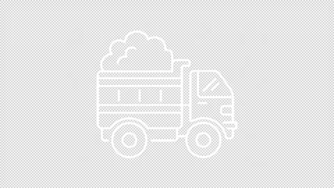 Animated winter services and fun white line icons Stock Footage 320223447