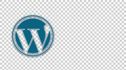 Animated word press 2 logo sign icon Stock Footage 42572908
