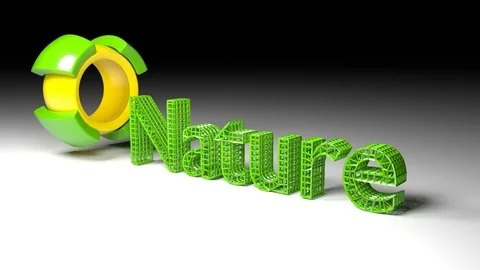 Animated word processing "nature" Stock-Footage 101937323