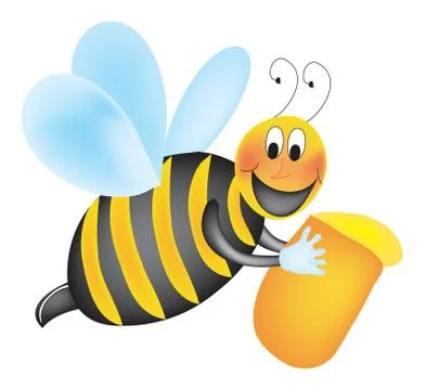Animated Working bee Stock Illustration
