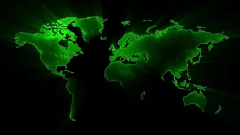 Animated World Map Background. Stock Footage 73952598