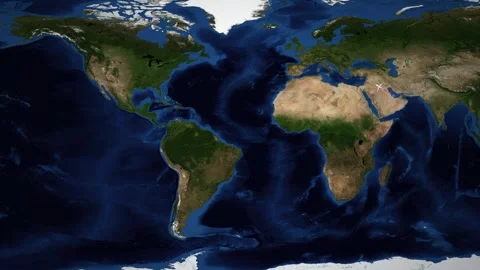 Animated World Map Showing Flight Route from Doha to Vancouver Stock Footage 339827531