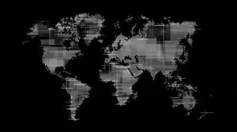 Animated Worldmap interface Stock Footage 629742