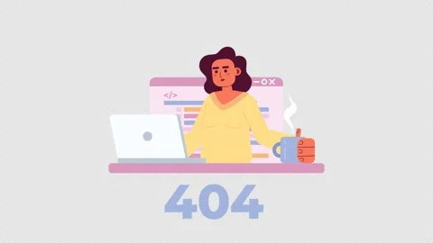 Animated writing code 404 error Stock Footage 237159115