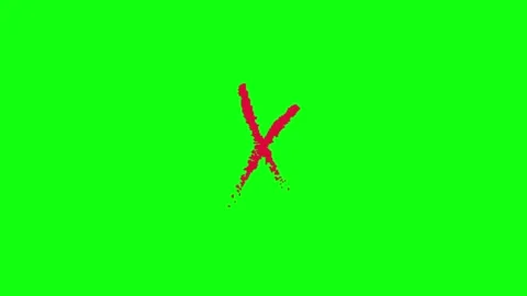 Animated X Cross Icon On Green Screen 動画素材 337275550