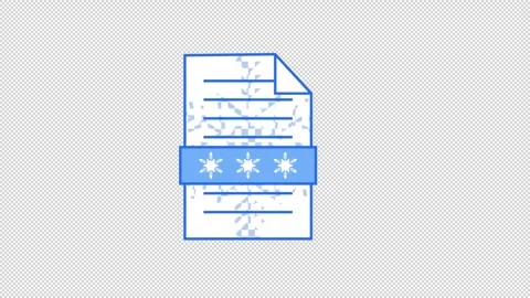 Animated y2k style document icon Stock Footage 295843755