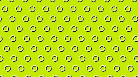 Animated Yellow and White Circle Background 库存影片 119788397