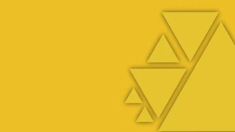Animated yellow background with triangles Stock Footage 286853053