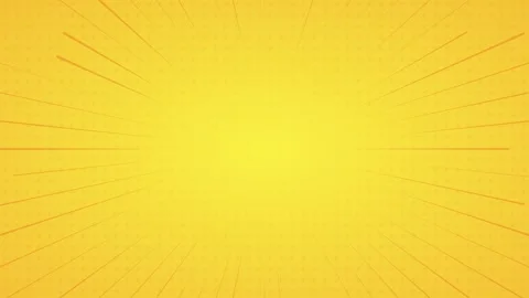 Animated yellow comic speed lines background 動画素材 344740463