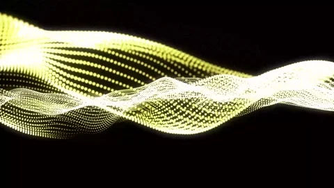 Animated yellow dots on isolated black background. 스톡 동영상 280871577