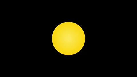 Animated yellow sphere morphing against black background Stock Footage 345014110