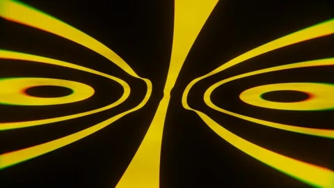 Animated yellow stripes on a dark background. Loop abstract animation. 動画素材 171071619