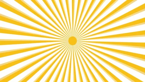 Animated yellow sunburst background comic style in 4K Stock Footage 340844509
