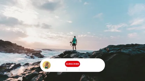 Animated YouTube Subscribe Bell Button Lower Third After Effects素材