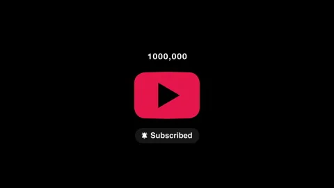 Animated YouTube subscribe button with a... | Stock Video | Pond5