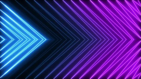 Animated zig zag neon light seamless loop modern motion graphics background Video stock 148961968