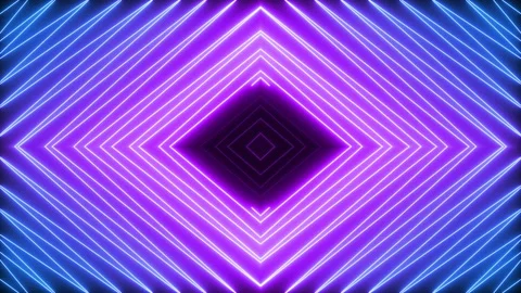 Animated zig zag neon light seamless loop modern motion graphics background Video stock 148962260