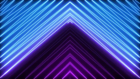 Animated zig zag neon light seamless loop modern motion graphics background Stock Footage 148962262