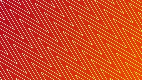 Animated zigzag lines on gradient background from red to dark orange rotated by Stock Footage 203909955